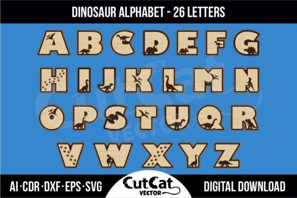 Download Magnetic Alphabet Dinosaurs - 26 Letters - Dino Collection