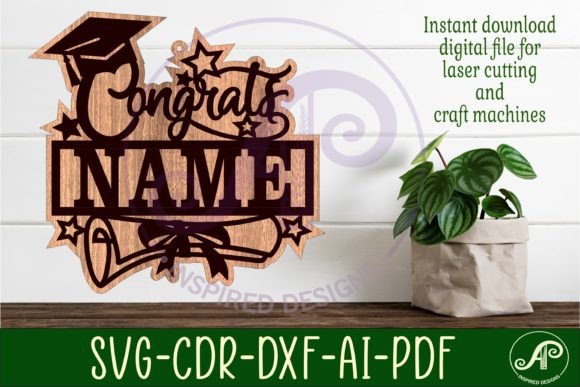 Download Graduation Name Sign Svg Laser Cut - Graduation name sign Collection