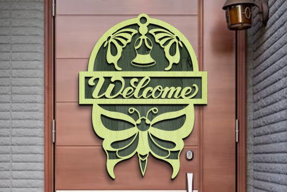 Download Butterfly Welcome Sign Laser Cut Svg. - Welcome sign laser cut Collection
