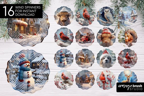 Download Christmas Wind Spinner Bundle 3D Designs - 3d designs Collection
