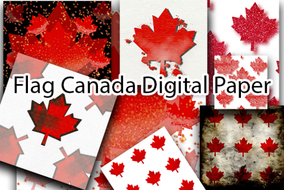 Download Flag Canada Digital Paper Design - Paper design Collection