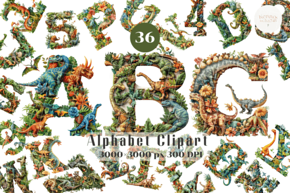 Download Dinosaur Alphabet - Dino Collection