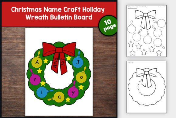 Download Christmas Name Craft Bulletin Board - Name craft Collection