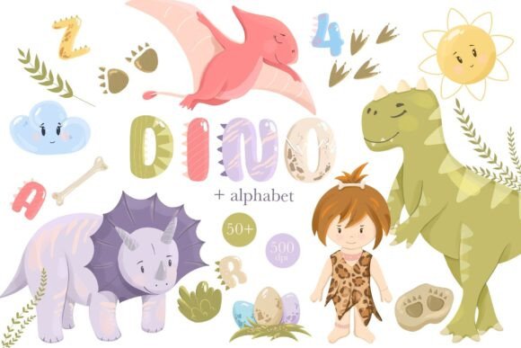 Download Dinosaur Clipart, Dinosaur Alphabet - Dino Collection
