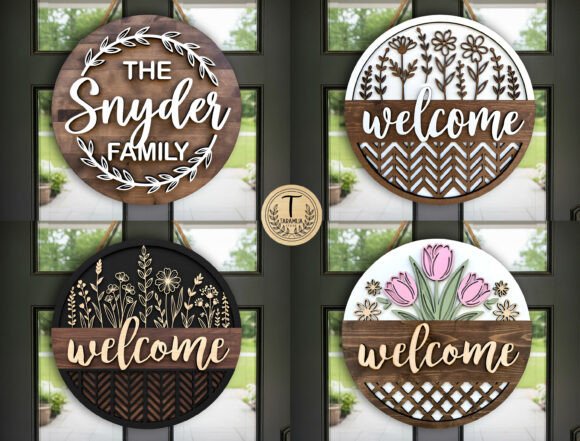Download Welcome Sign Laser Cut File SVG Bundle - Welcome sign laser cut Collection