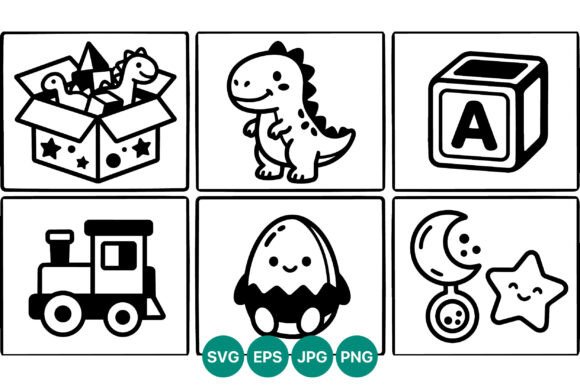 Download Cute Dinosaur Toy Train Alphabet Block - Dino Collection
