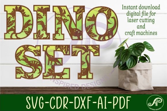 Download Dinosaur Alphabet Letter Set 2 Layer X50 - Dino Collection