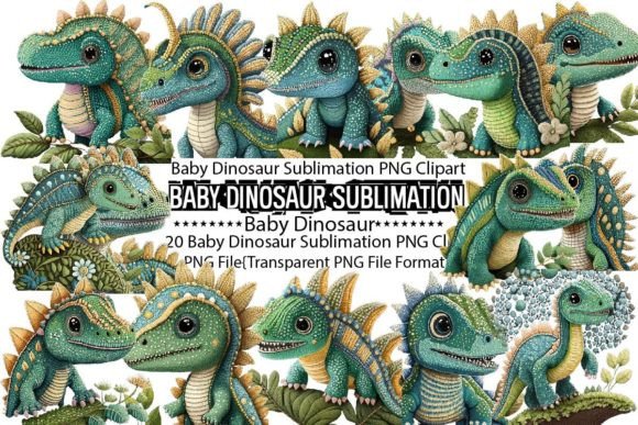 Download Baby Dinosaur Sublimation Bundle - Dino Collection