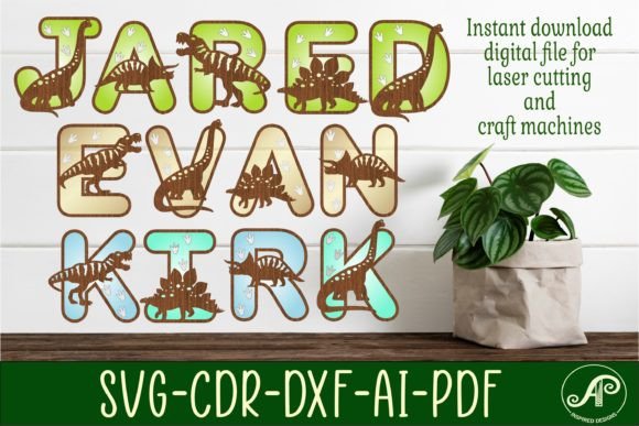Download Dinosaur with Footprints Alphabet Bundle - Dino Collection
